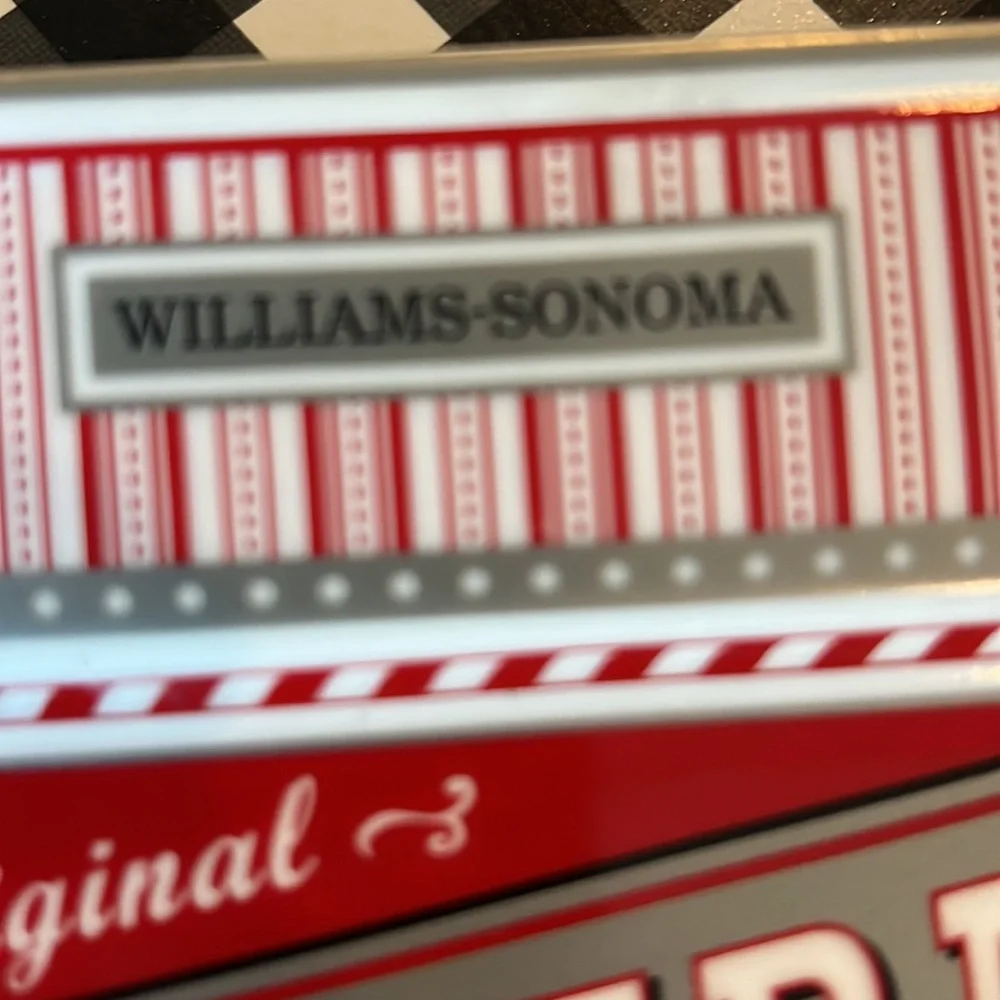 Williams Sonoma Ceramic Peppermint Bark Tray